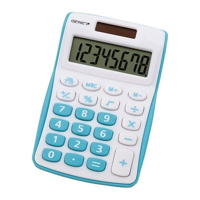 GENIE 120 B Taschenrechner weiß/blau