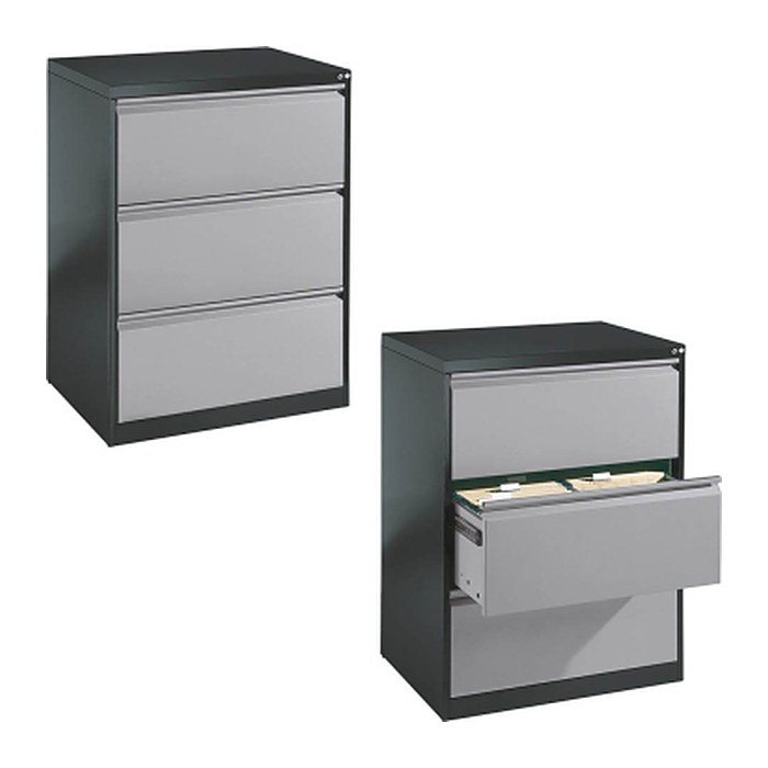CP C 2000 Acurado Hängeregistraturschrank grau, dunkelgrau 3 Schubladen 78,7 x 59,0 x 104,5 cm, 1 St.