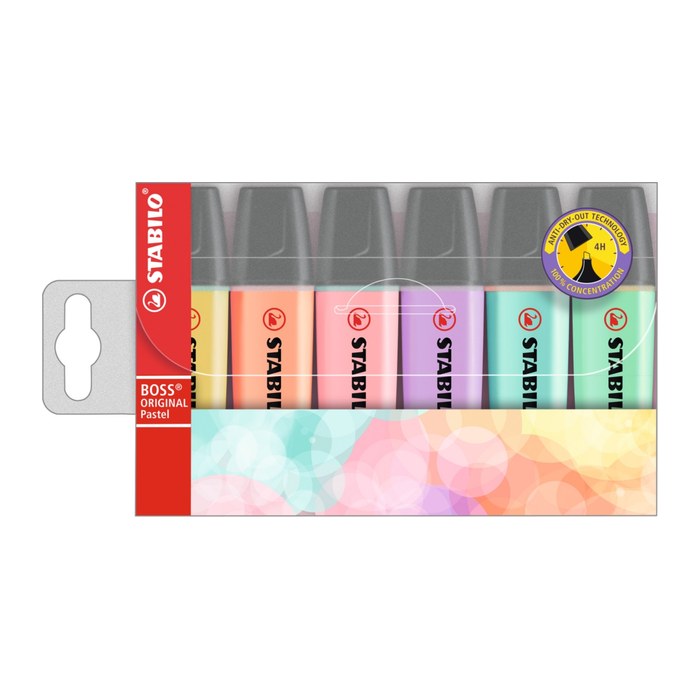 STABILO BOSS ORIGINAL Textmarker farbsortiert, 6 St.