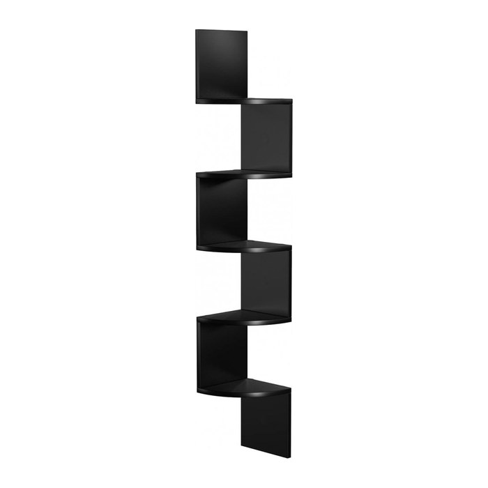 VASAGLE Eckregal schwarz 20,0 x 20,0 x 126,0 cm, 1 St.