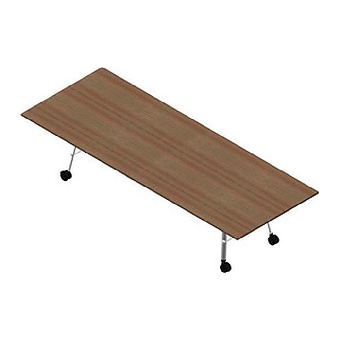 Quadrifoglio Konferenztisch SERENITY nussbaum rechteckig, A-Gestell weiß, 320,0 x 120,0 x 75,0 cm