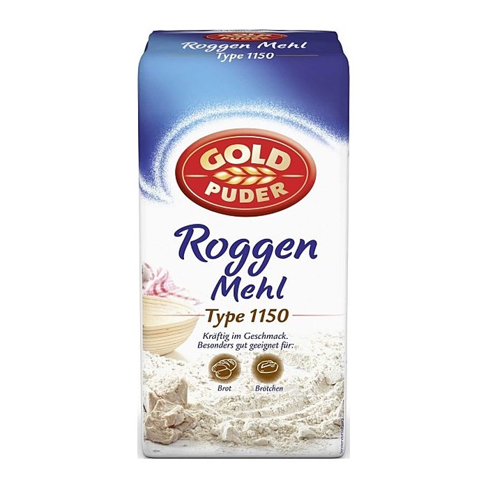 GOLDPUDER Roggenmehl Type 1150 1,0 kg, 1 St.