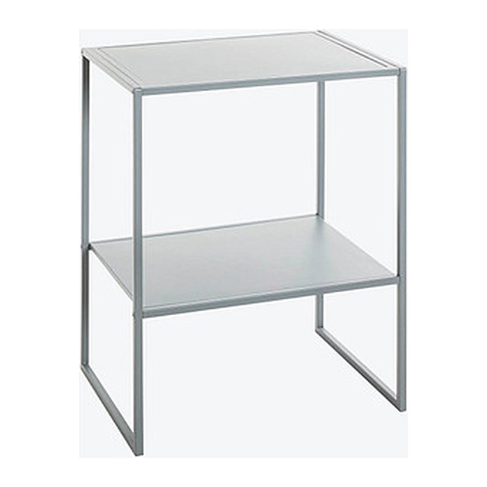 HAKU Möbel Beistelltisch rechteckig Metall grau 45,0 x 35,0 x 60,0 cm, 1 St.