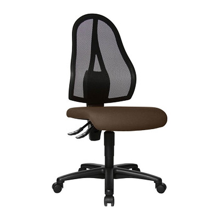 Topstar Bürostuhl Open Point P, OP100 G08 Stoff braun, Gestell schwarz