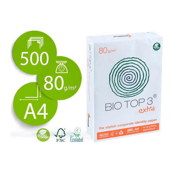 mondi Kopierpapier Bio Top 3 DIN A4 80 g/qm 500 Blatt