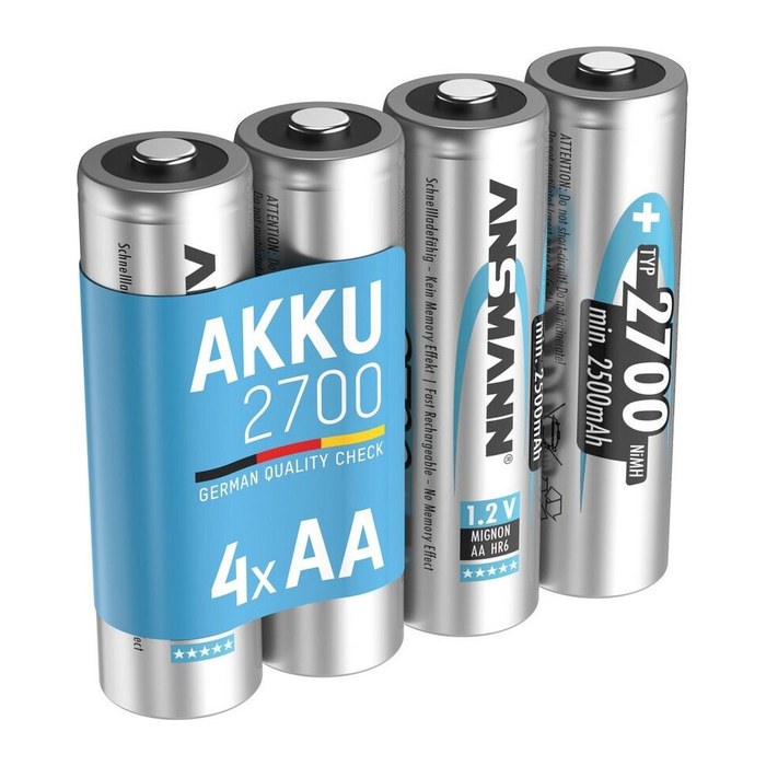 ANSMANN Akkus maxE Ni-MH Mignon AA min. 2.500 mAh, 4 St.