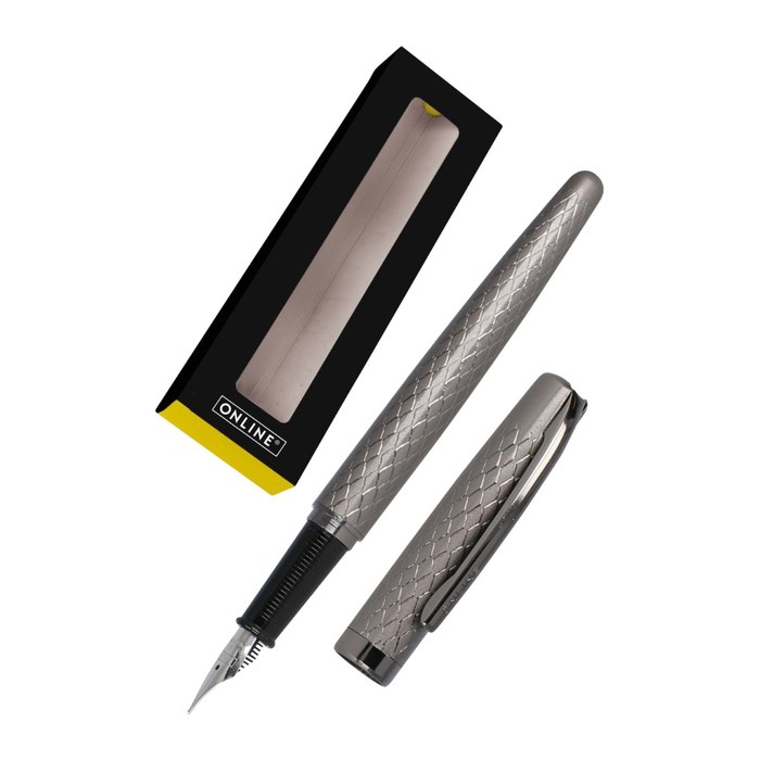 ONLINE® Eleganza Diamond Patronenfüller grau M (mittel), 1 St.