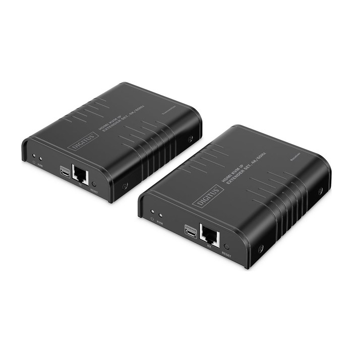 DIGITUS Extender Set HDMI KVM 4K/60Hz schwarz