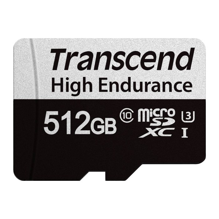 SD microSD Card 512GB Transcend SDXC USD350V w/adapter
