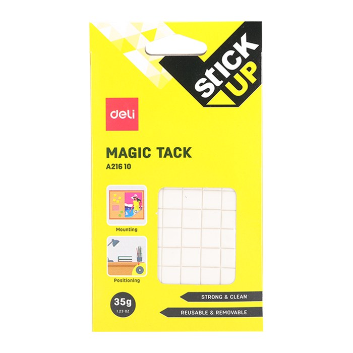 deli Stick Up MAGIC TACK doppelseitige Klebepads für max. 35,0 g, 10,0 x 10,0 mm, 75 St.