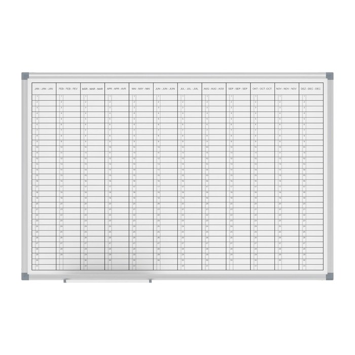MAUL Whiteboard Jahresplaner MAULstandard 60x90cm