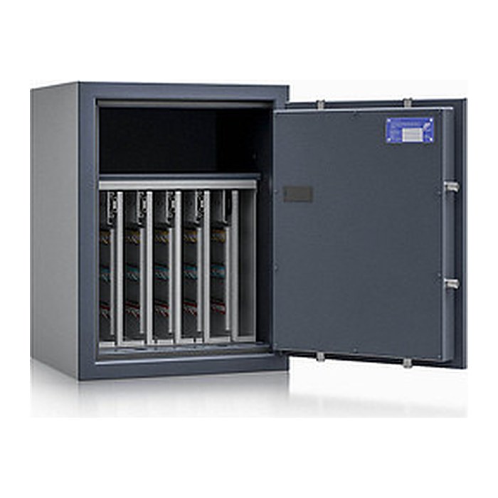 ISS safe4key Schlüsseltresor grau mit 280 Haken, Elektronikschloss, 50,0 x 42,0 x 65,0 cm, 1 St.