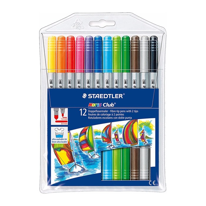 STAEDTLER Noris® 320 Filzstifte farbsortiert, 12 St.