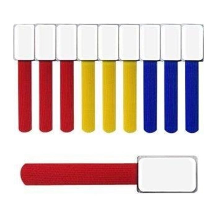 LABEL THE CABLE Klettkabelbinder BASIC STRAPS farbsortiert 17,0 cm x 1,4 cm, 10 St.