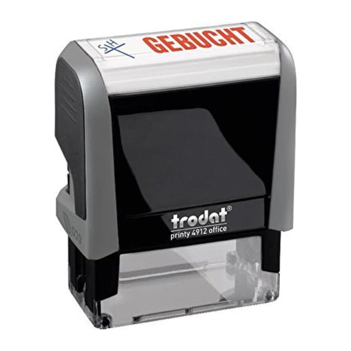WEDO Stempel Office Printy 4912, Modell 4.0, Text Gebucht