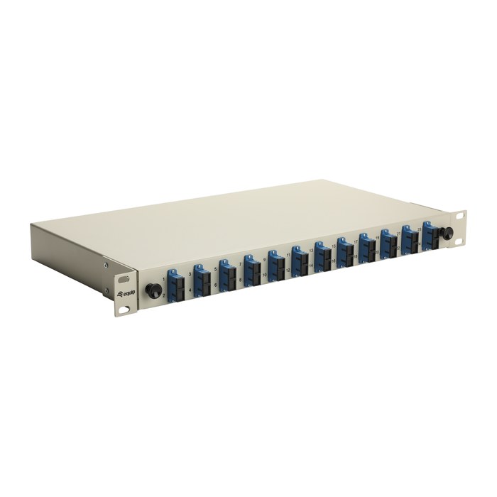 Equip LWL-Spleißkasten 12-Port SC-Duplex OS2 1U komplett gr