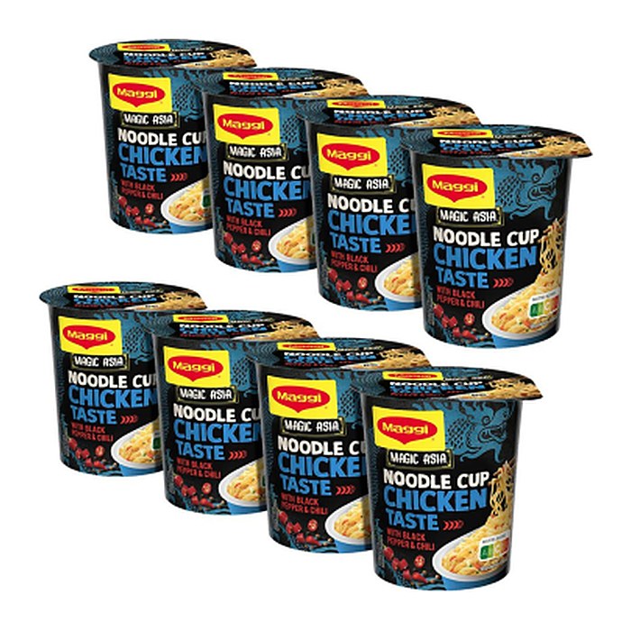 Maggi® Noodle Cup Chicken Taste Fertiggericht 8x 63,0 g, 8 St.