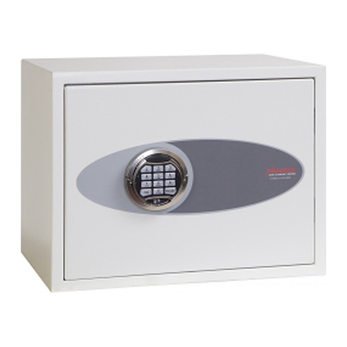 phoenix FORTRESS KEY SAFES Schlüsseltresor signalweiß mit 42 Haken, Elektronikschloss, 45,0 x 24,5 x 30,0 cm, 1 St.