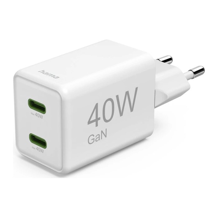 hama Super Mini Ladeadapter weiß, 40 Watt