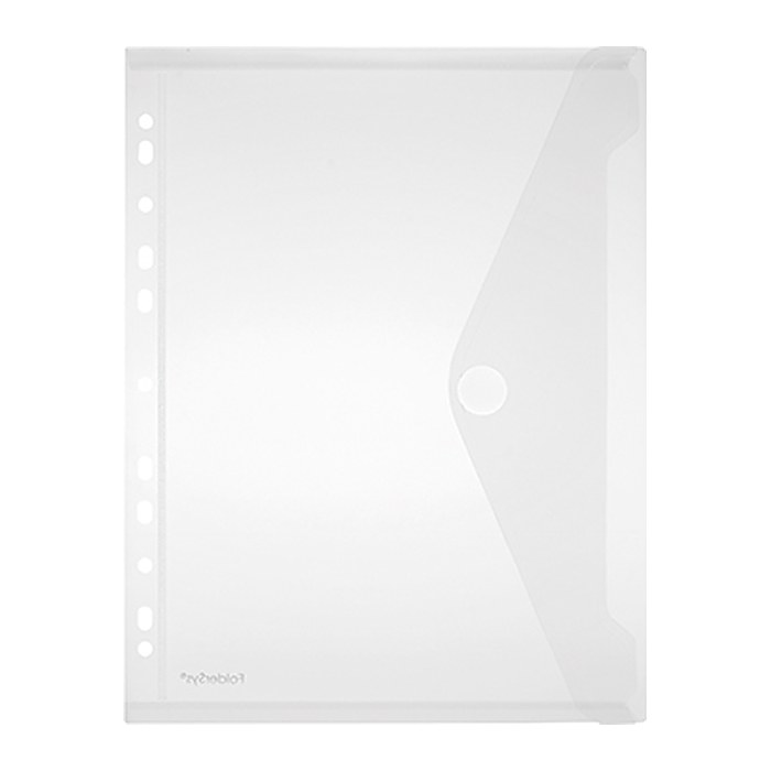FolderSys Dokumententaschen DIN A4 transparent genarbt 0,20 mm, 10 St.