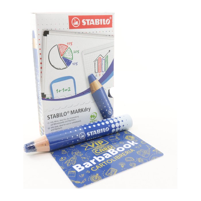 STABILO MARKdry Whiteboard- und Flipchart-Marker blau 1,0 - 10,0 mm, 1 St.