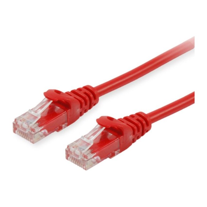 Equip Patchkabel Cat6 U/UTP 2xRJ45 2.00m rot PVC Polybeutel