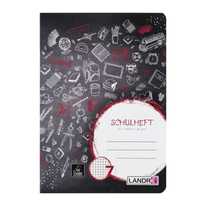 LANDRE Schulheft A5 16 Blatt 80 g/qm Lineatur 7