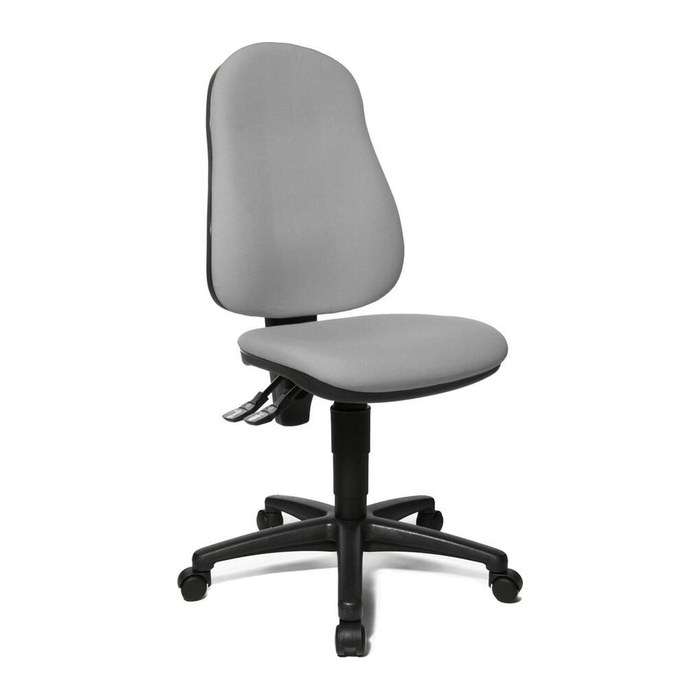 Topstar Bürostuhl Point 60, 8160G23 Stoff grau, Gestell schwarz