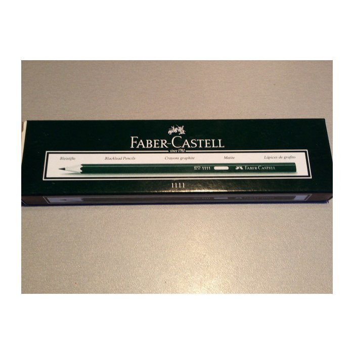 FABER-CASTELL 1111 Bleistifte HB schwarz, 12 St.