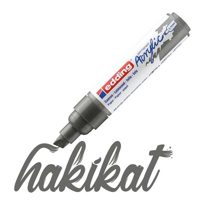 edding 5000 Acrylstift grau 5,0 -10,0 mm, 1 St.