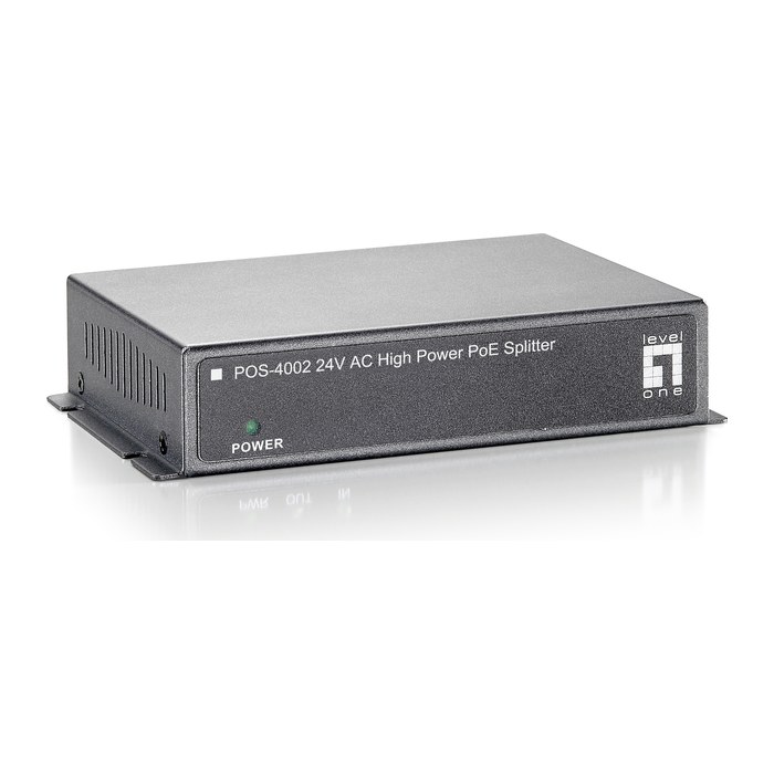 LevelOne PoE High-Power Splitter RJ45 100Mbps 15W schwarz