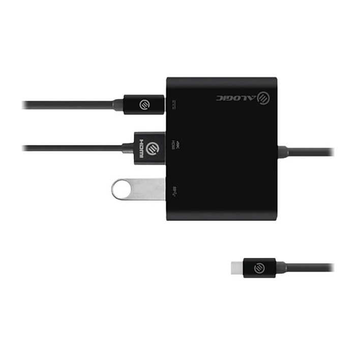Alogic Adapter USB-C Multiport HDMI/USB3.0/USBC 4K schwarz