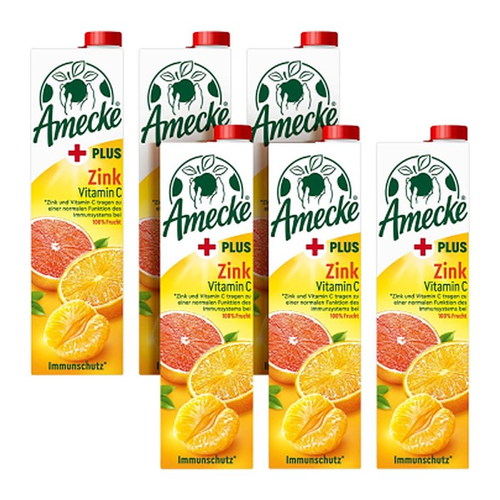 Amecke + Zink Fruchtsaftkonzentrat 6x 1,0 l