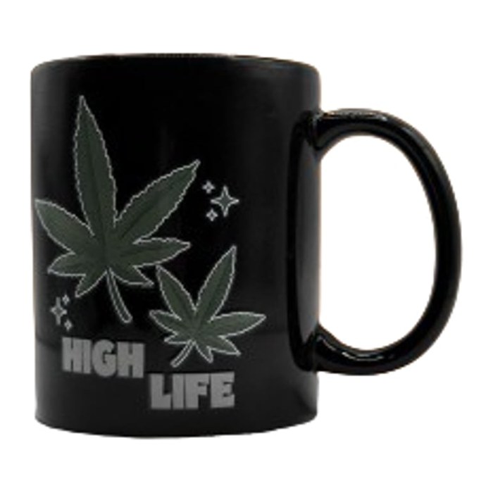 Mad Monkey - Tasse "High Life Weed" - mit Farbwechsel
