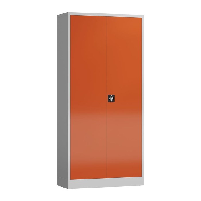 ClassiX Stahlschrank X-530364 feuerrot, lichtgrau 4 Fachböden 92,0 x 60,0 x 194,5 cm, aufgebaut, 1 St.