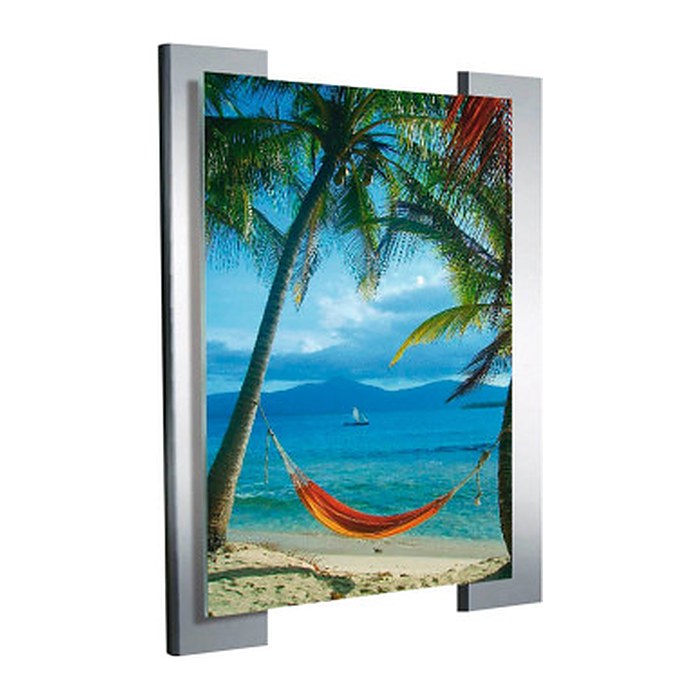 Kerkmann Plakathalter Look alu DIN A4 26,6 x 2,0 x 35,4 cm, 3 St.