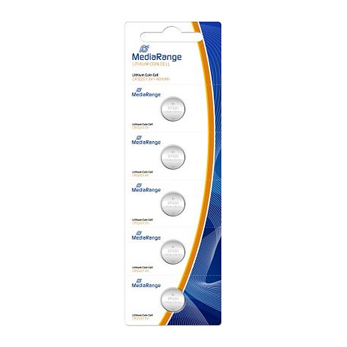 MediaRange Batterie Knopfzelle Lithium/CR1220 3V 5Stk.