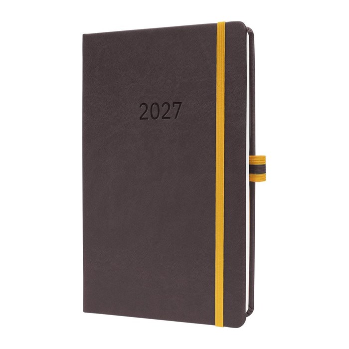 SIGEL Buchkalender CONCEPTUM Linescape 2027 dunkelgrau/gelb, 1 St.