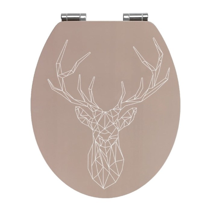 WENKO WC-Sitz mit Absenkautomatik Stag braun, 1 St.