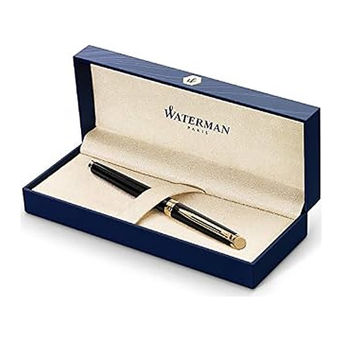 WATERMAN Füllfederhalter Hemisphere Matt Schwarz G.C M Blau Geschenkbox