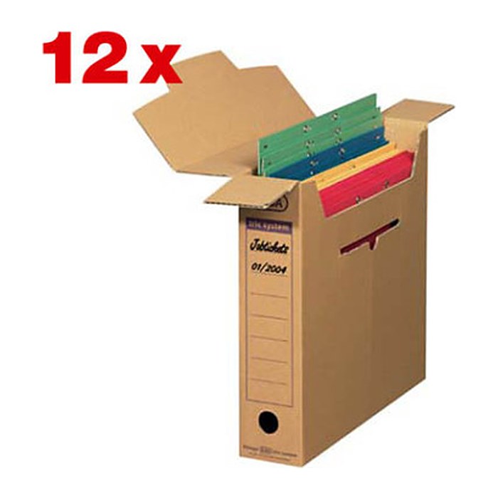 ELBA Archivboxen tric system braun 8,0 x 34,1 x 31,5 cm, 12 St.