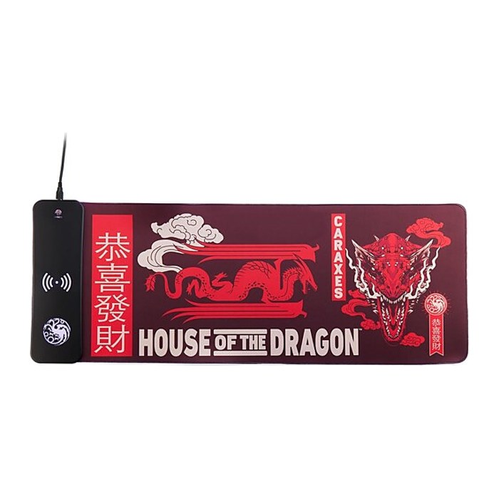 Numskull Mauspad House of Dragons + wireless Charge 30x80cm