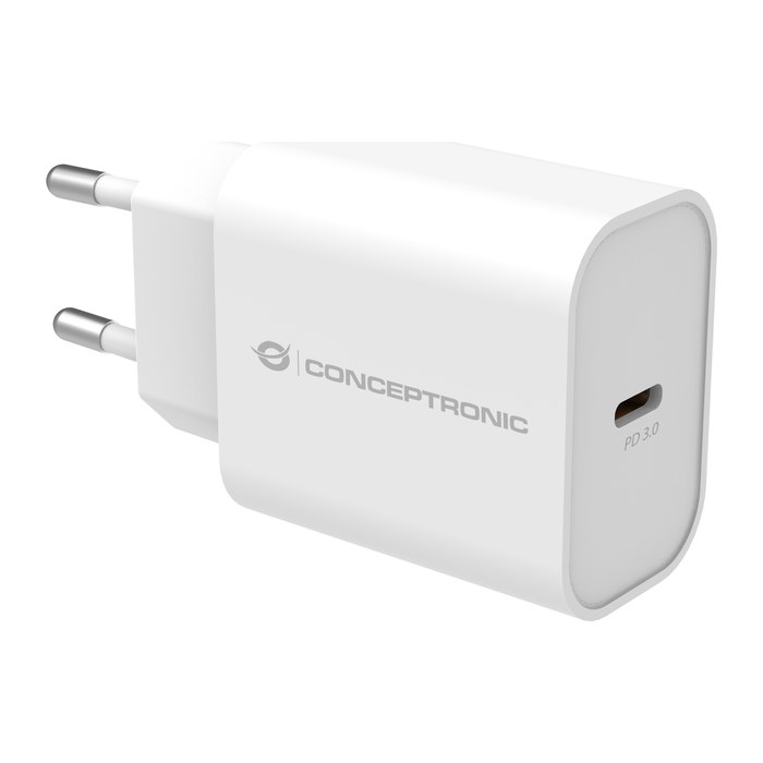 CONCEPTRONIC Ladegerät 1Port USB-C 25WPD3.0/PPS ws
