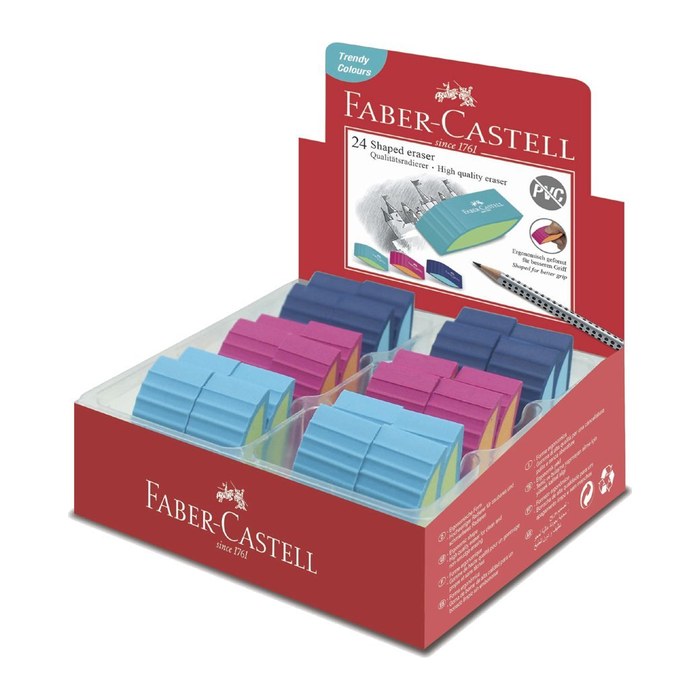 FABER-CASTELL Radierer BICOLOR farbig sortiert 2020