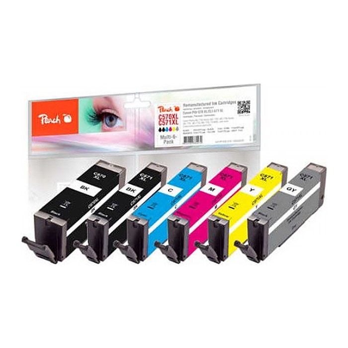 Peach Patrone Canon PGI-570XL/ CLI-571XL Multi-6-Pack remanufactured