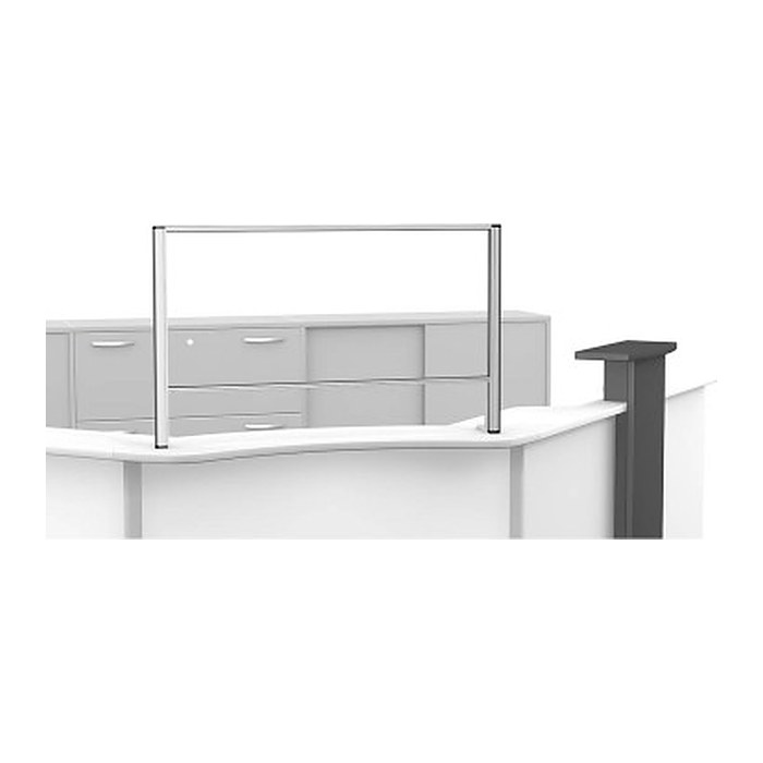 geramöbel Spuckschutz, transparent 100,0 x 60,0 cm, 1 St.
