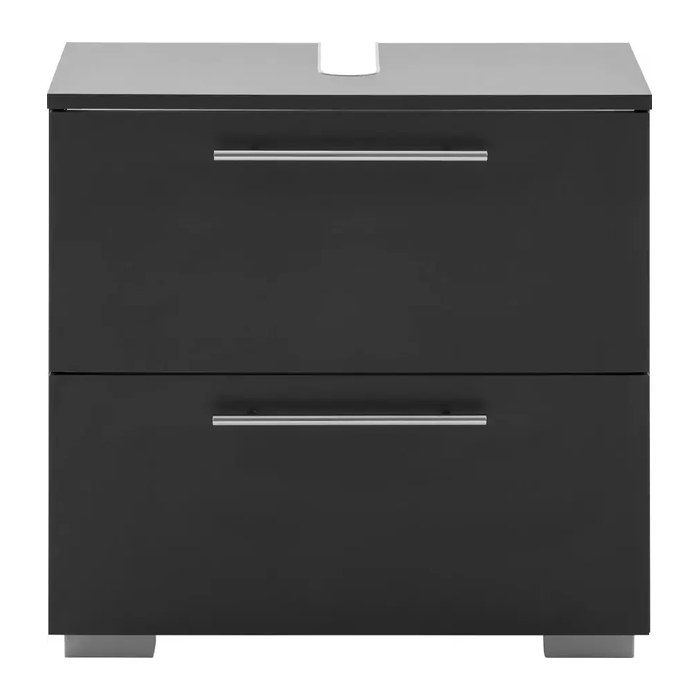 MÖBELPARTNER Waschbeckenunterschrank Carlos 148596 anthrazit 60,2 x 35,0 x 59,1 cm