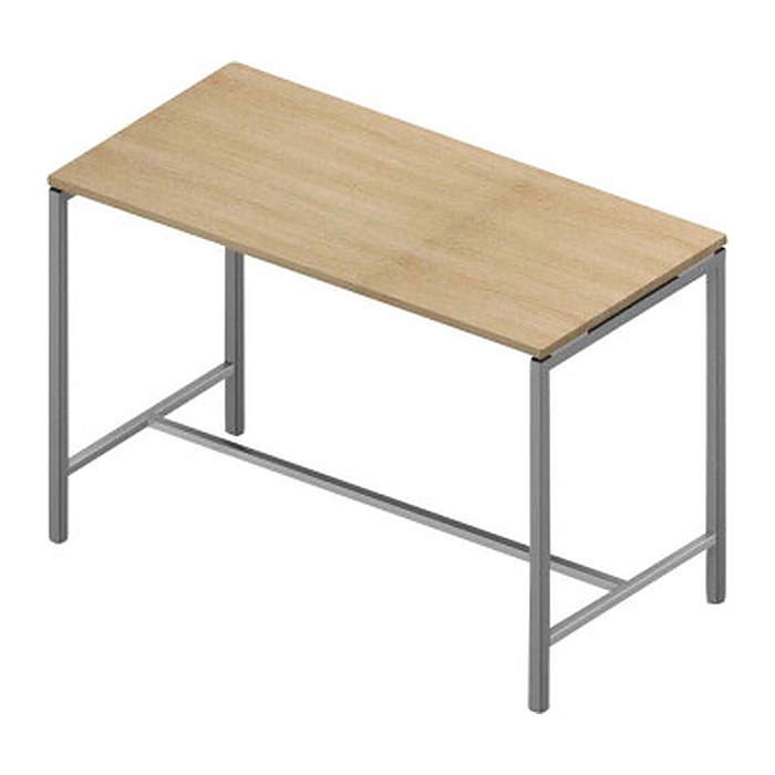 Quadrifoglio Stehtisch Creo eiche rechteckig, 4-Fuß-Gestell alu, 160,0 x 80,0 x 107,0 cm