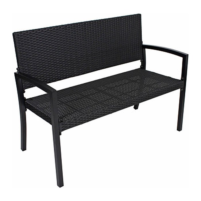 Garden Pleasure Gartenbank San Remo 970224 anthrazit Kunststoff 116,0 cm