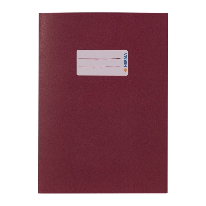 HERMA Heftumschlag glatt weinrot Papier DIN A5, 1 St.